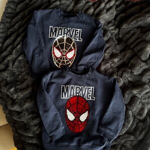 H&M Marvel Spiderman Sequin Sweatshirt